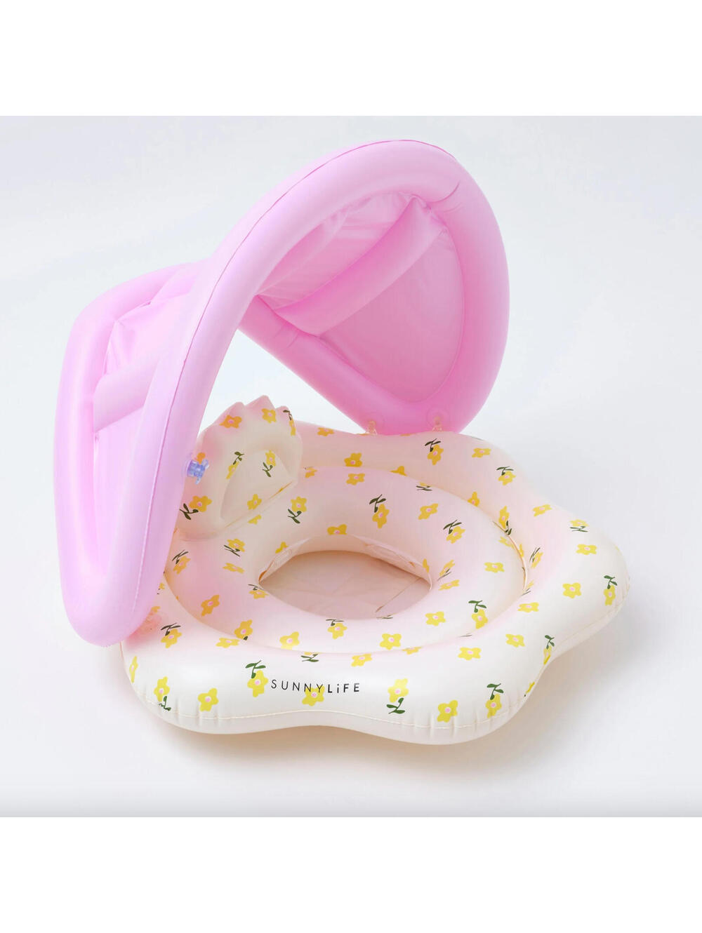 (RD) SunnyLife Mima the Fairy Baby Float w/Canopy White Yellow Flower Pink Sun
